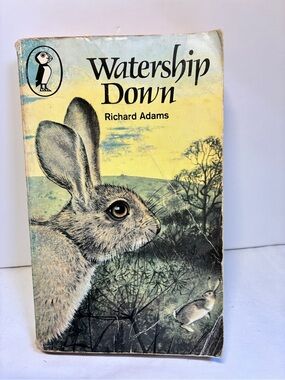 "Watership Down" by Richard Adams 1973 Puffin/Penguin paperback book vintage